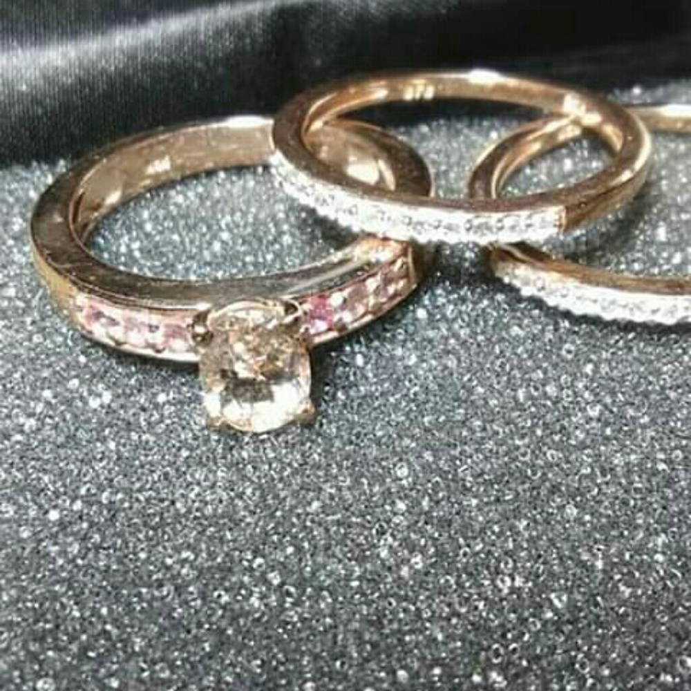 Morganite  Pink Sapphire Wedding
